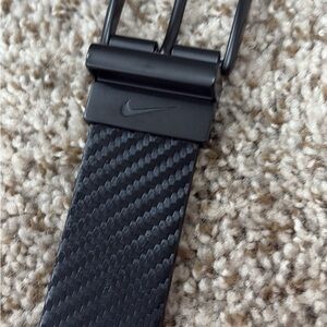 Nike Black Carbon Fiber Belt reversible